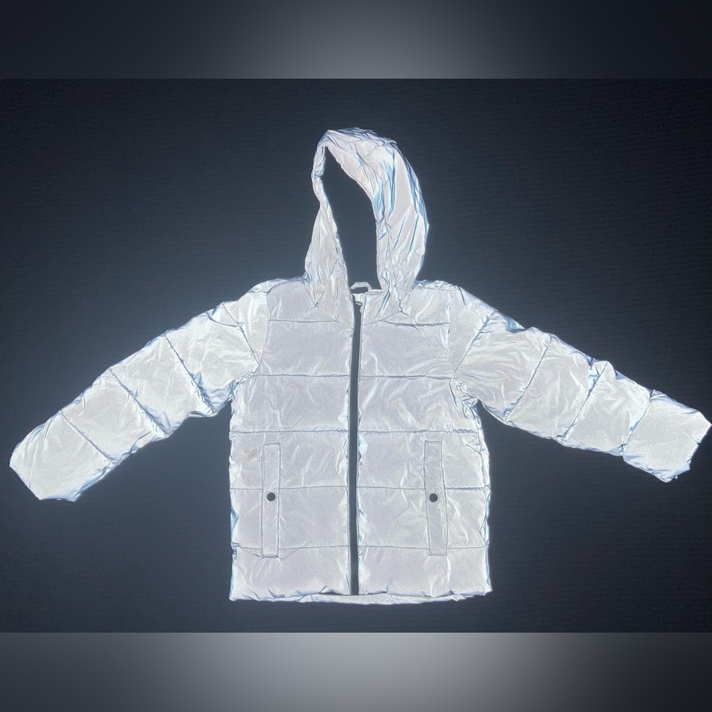 Lupilu reflective kids puffer jacket fleece lined size 4-6 years NWT